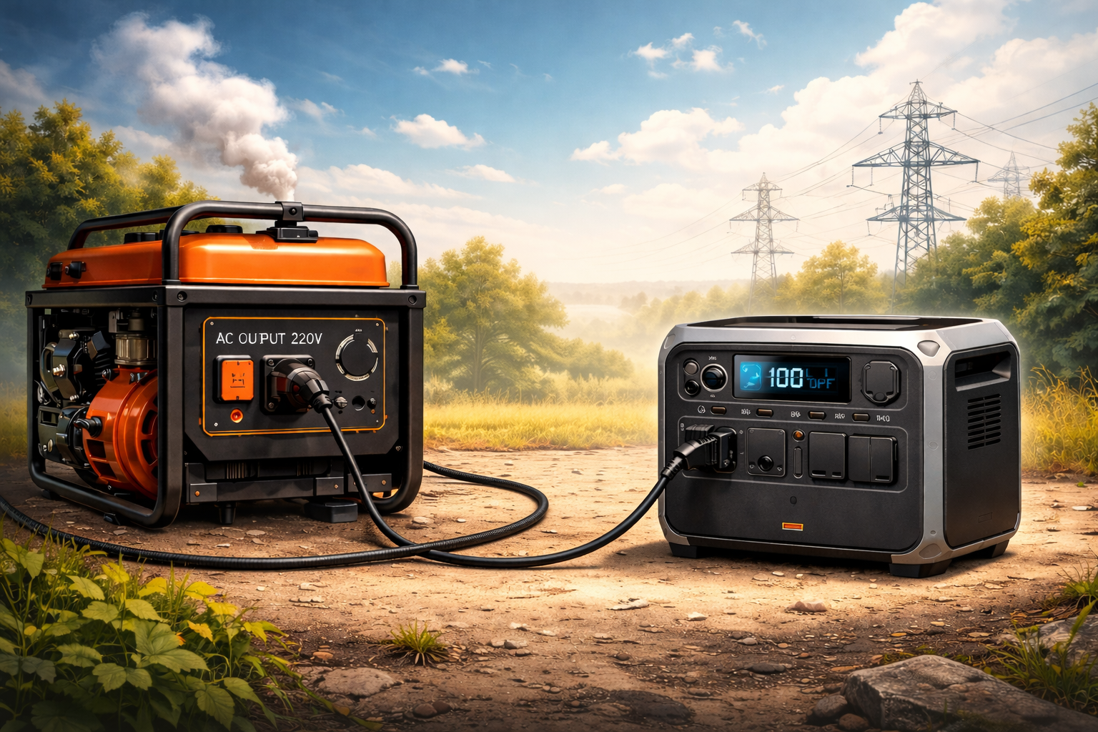 Чи можна заряджати EcoFlow або Bluetti від генератора? Ризики та правильне підключення