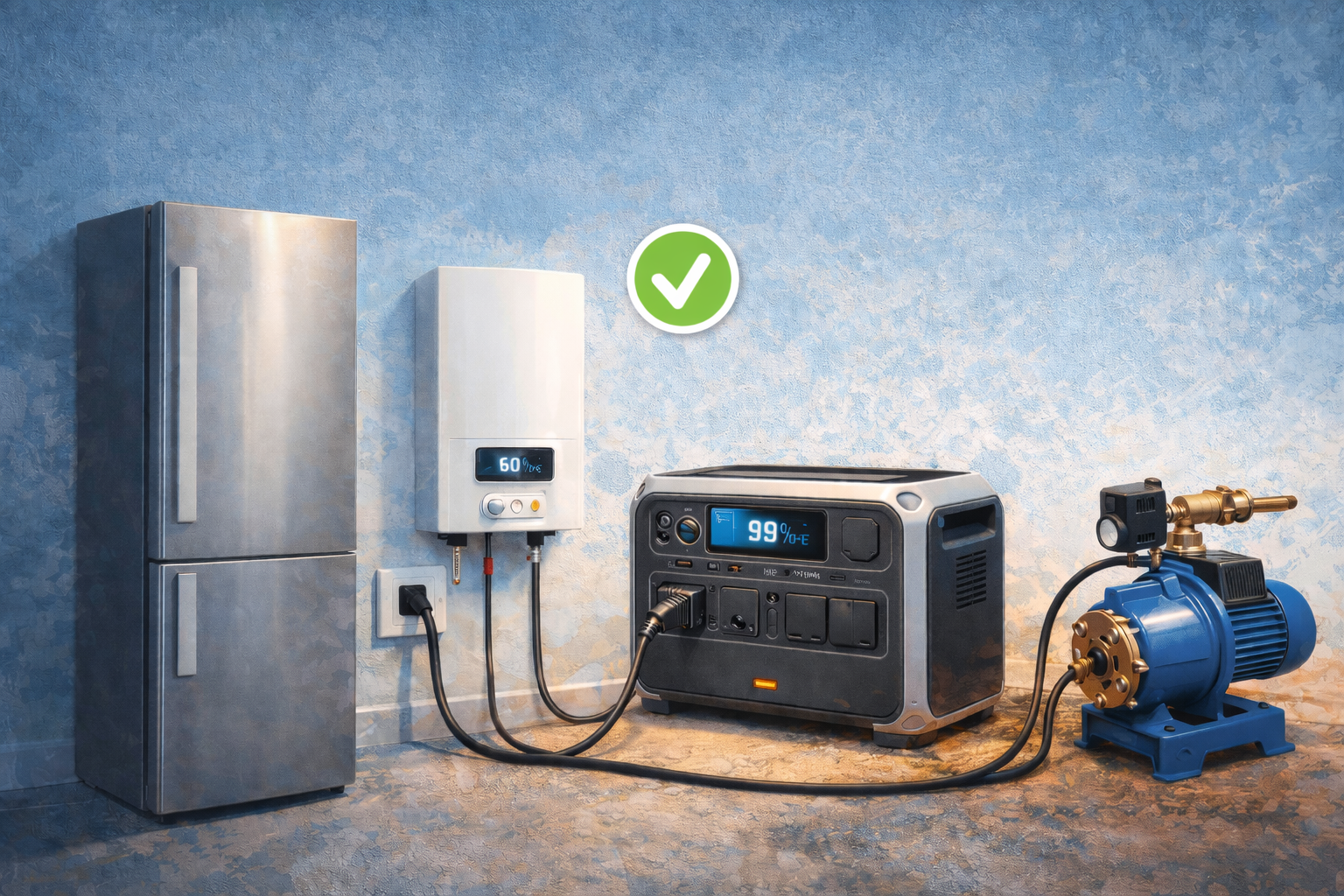 Чи можна підключати холодильник, котел або насос до EcoFlow?