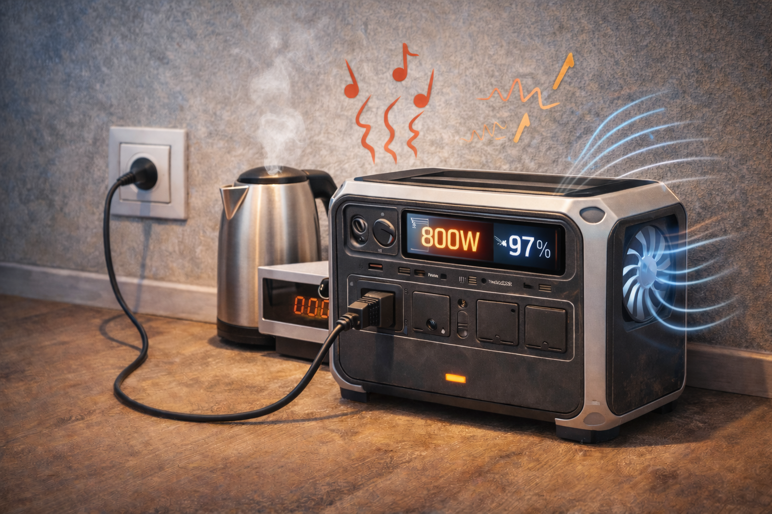 Чому станція шумить або свистить під навантаженням?